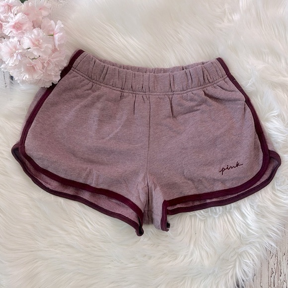 Pink Victorias Secret Varsity Tie Dye Shorts Size Medium - Picture 1 of 4